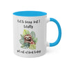 Cute Sloth Mug, 11oz, 12 color choices