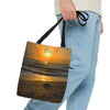 Tote Bag with Florida Beach Scene & Reality Nutrition Logo