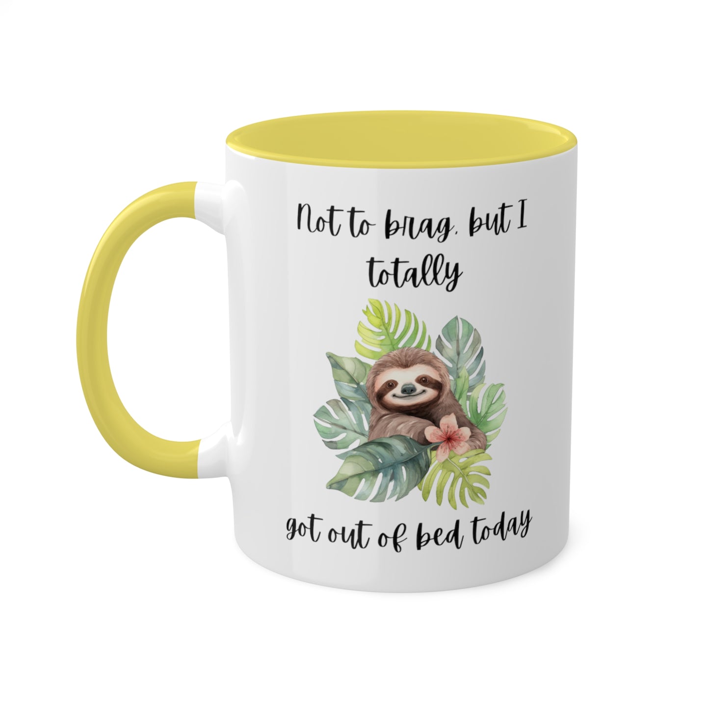 Cute Sloth Mug, 11oz, 12 color choices