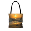 Tote Bag with Florida Beach Scene & Reality Nutrition Logo