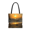 Tote Bag with Florida Beach Scene & Reality Nutrition Logo