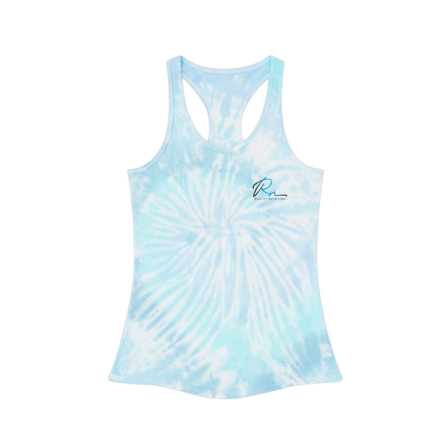 Tie Dye Racerback Tank Top with Reality Nutrition Logo