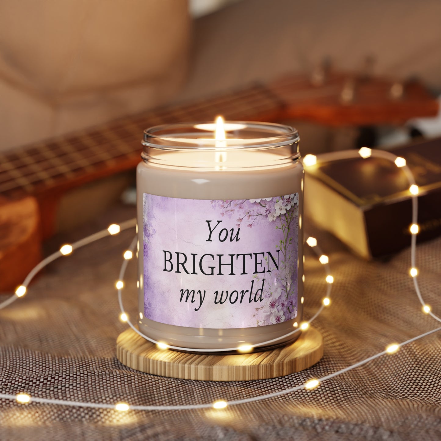 You Brighten My World Scented Soy Candle, 5 scents, 9 oz.