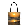 Tote Bag with Florida Beach Scene & Reality Nutrition Logo