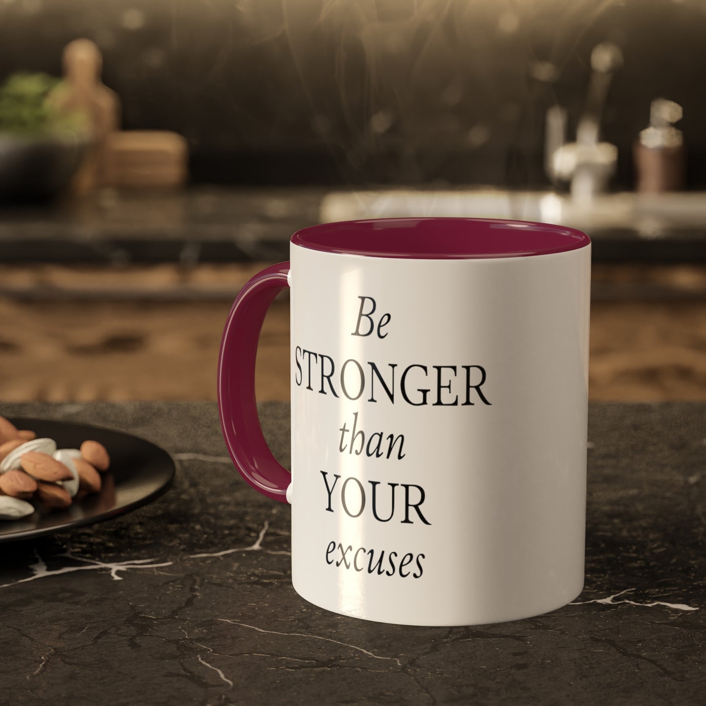 Be Stronger Than Your Excuses Coffee Mug, 11oz, 12 color choices