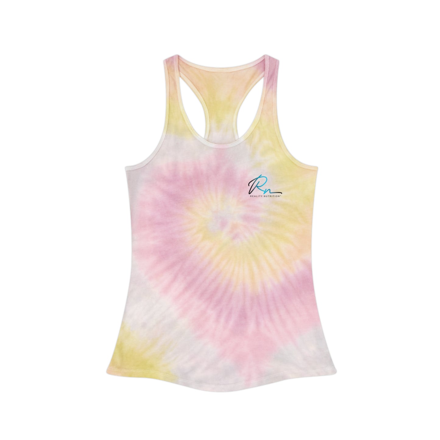 Tie Dye Racerback Tank Top with Reality Nutrition Logo