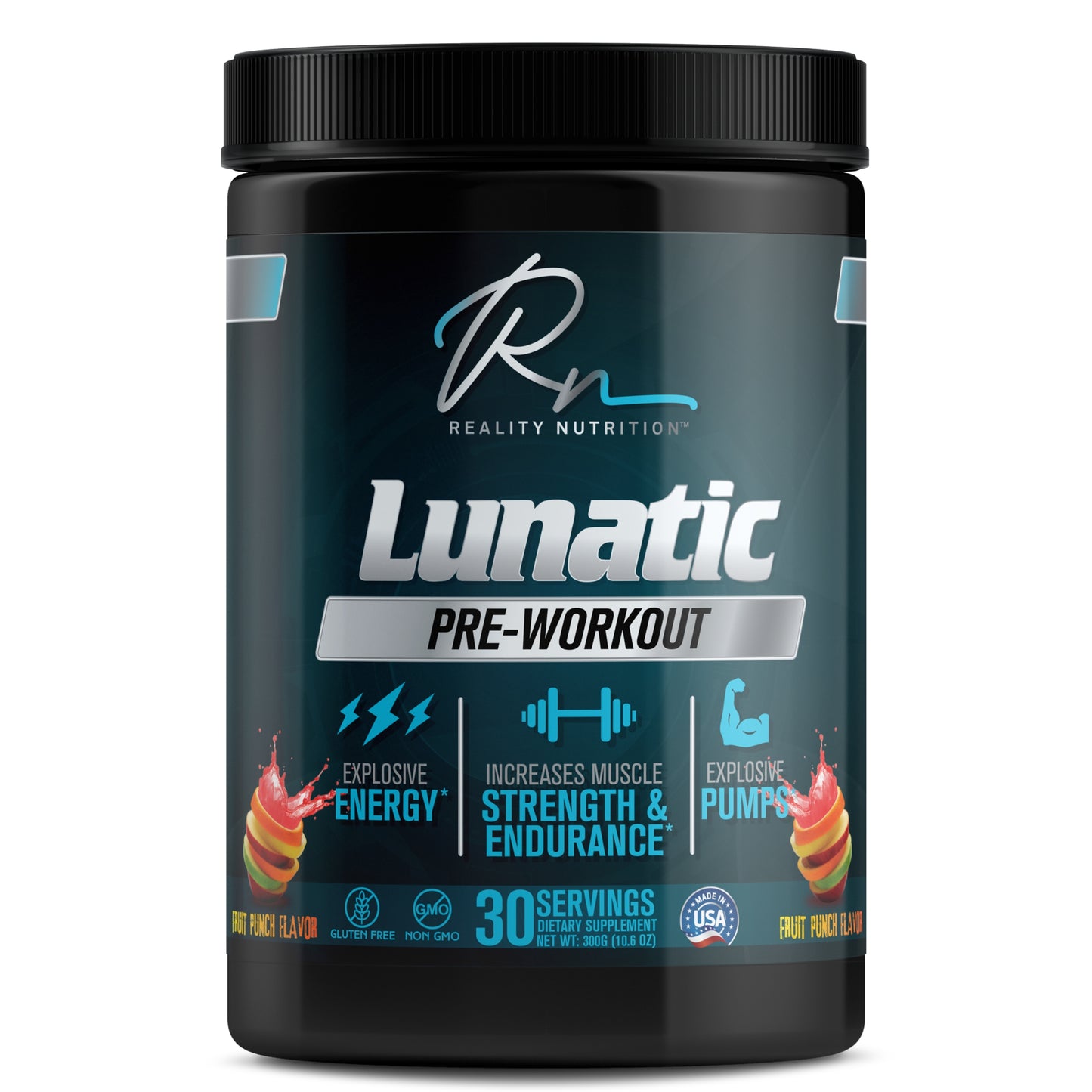 LUNATIC Pre-Workout - Fruit Punch Flavor