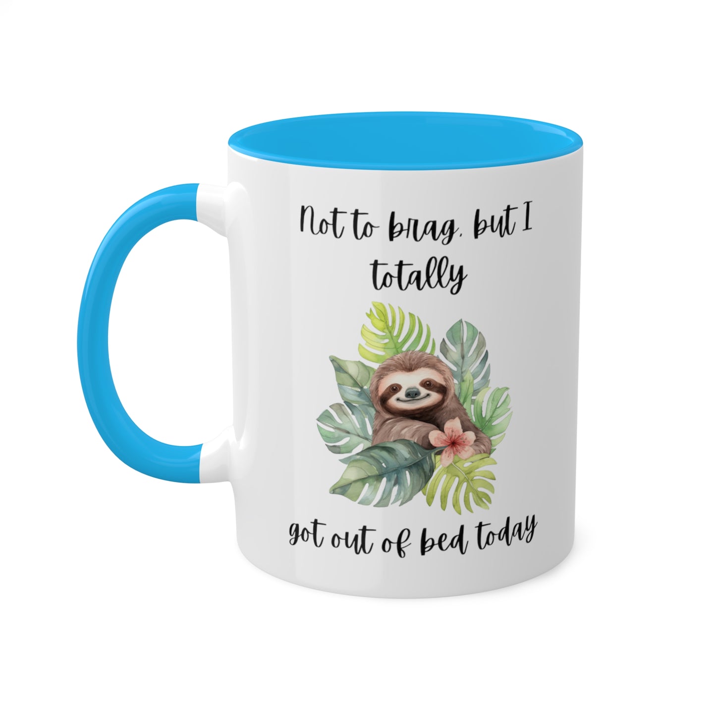 Cute Sloth Mug, 11oz, 12 color choices