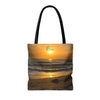 Tote Bag with Florida Beach Scene & Reality Nutrition Logo