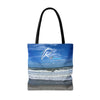 Tote Bag with Florida Beach Scene & Reality Nutrition Logo