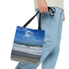 Tote Bag with Florida Beach Scene & Reality Nutrition Logo