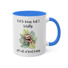 Cute Sloth Mug, 11oz, 12 color choices