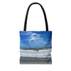 Tote Bag with Florida Beach Scene & Reality Nutrition Logo