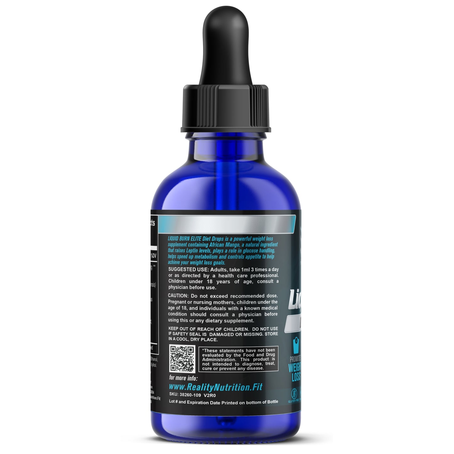 LIQUID BURN Elite Diet Drops with African Mango