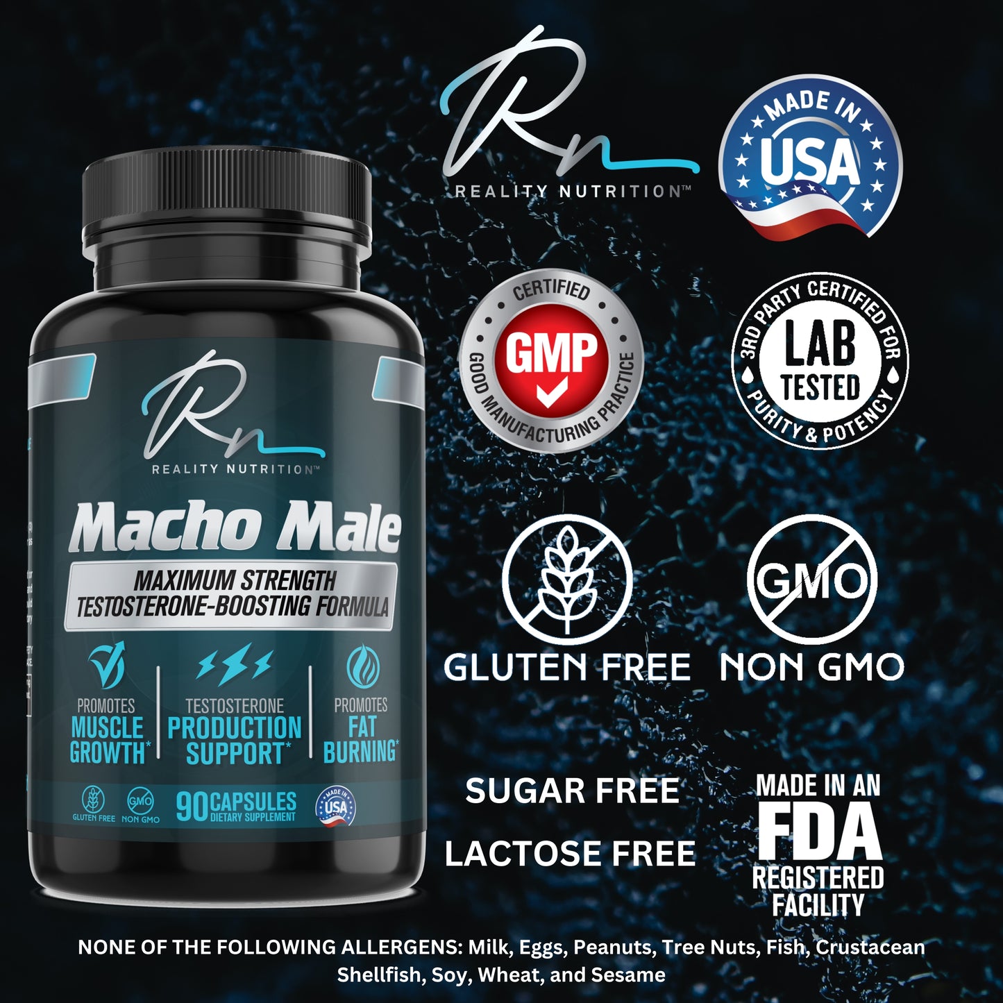 MACHO MALE Natural Testosterone Support