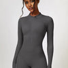 Half Zip Long Sleeve Active Romper