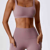 Square Neck Cropped Sports Tank Top