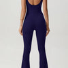 Square Neck Sleeveless Sports Jumpsuit
