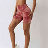 Tie Dye Wide Waistband Slim Fit Sports Shorts