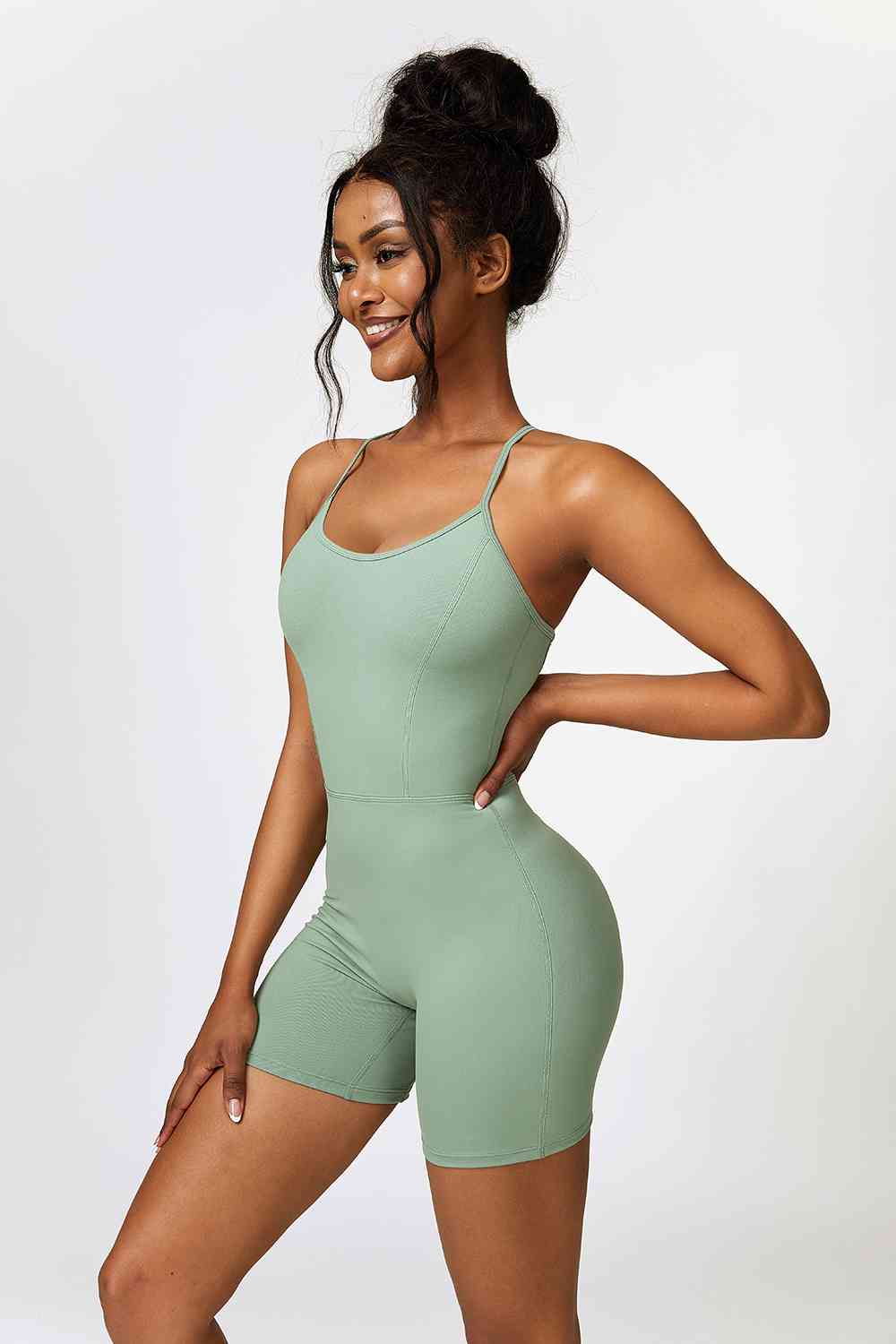 Halter Neck Sports Romper