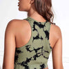 Tie-dye Cropped Round Neck Tank Top