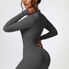 Half Zip Long Sleeve Active Romper