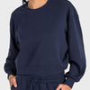 Round Neck Drop Shoulder Sports Top
