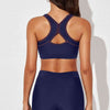 Printed Scoop Neck Back Crisscross Swim Set or Workout Set