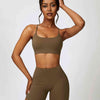 Sport Bra and Wide Waistband Shorts Set
