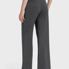 Wide Waistband Active Pants with Pockets