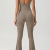 Square Neck Sleeveless Sports Jumpsuit