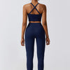 Crisscross Sports Bra and Leggings Set