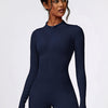 Half Zip Long Sleeve Active Romper