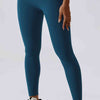 Wide Waistband Slim Fit Back Pocket Sports Leggings