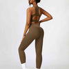 Cutout Cropped Sport Tank and Leggings Set
