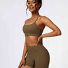 Sport Bra and Wide Waistband Shorts Set