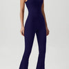 Square Neck Sleeveless Sports Jumpsuit
