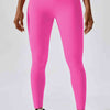 Wide Waistband Slim Fit Back Pocket Sports Leggings
