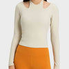 Halter Neck Long Sleeve Sporty Top