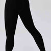 Wide Waistband Slim Fit Back Pocket Sports Leggings