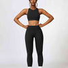 Cutout Cropped Sport Tank and Leggings Set