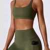 Square Neck Cropped Sports Tank Top