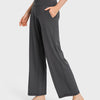 Wide Waistband Active Pants with Pockets