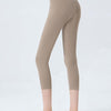 Wide Waistband Cropped Sports Leggings