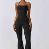 Halter Neck Flare Sport Jumpsuit