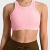 Wide Strap Cropped Sport Tank