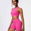 Cutout Cropped Sport Tank and Shorts Set