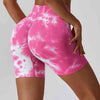 Tie Dye Wide Waistband Slim Fit Sports Shorts