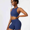 Cutout Cropped Sport Tank and Shorts Set