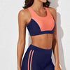 Printed Scoop Neck Back Crisscross Swim Set or Workout Set